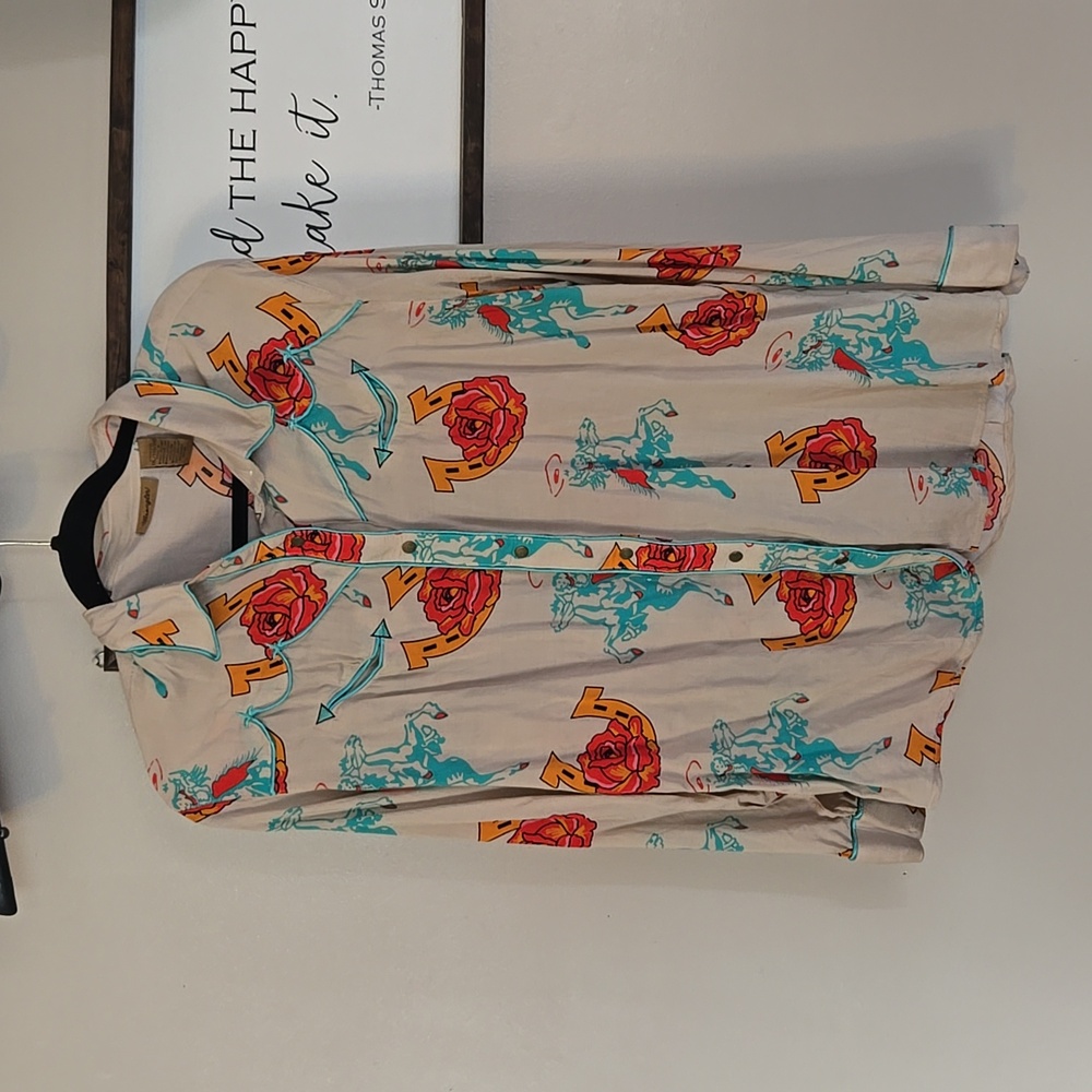 Wrangler cowgirl button down